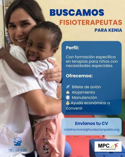 Buscamos fisioterapeutas para Kenia